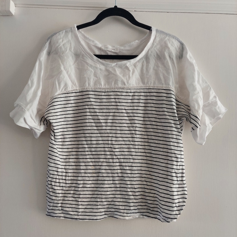 Color block striped shirt from Korea